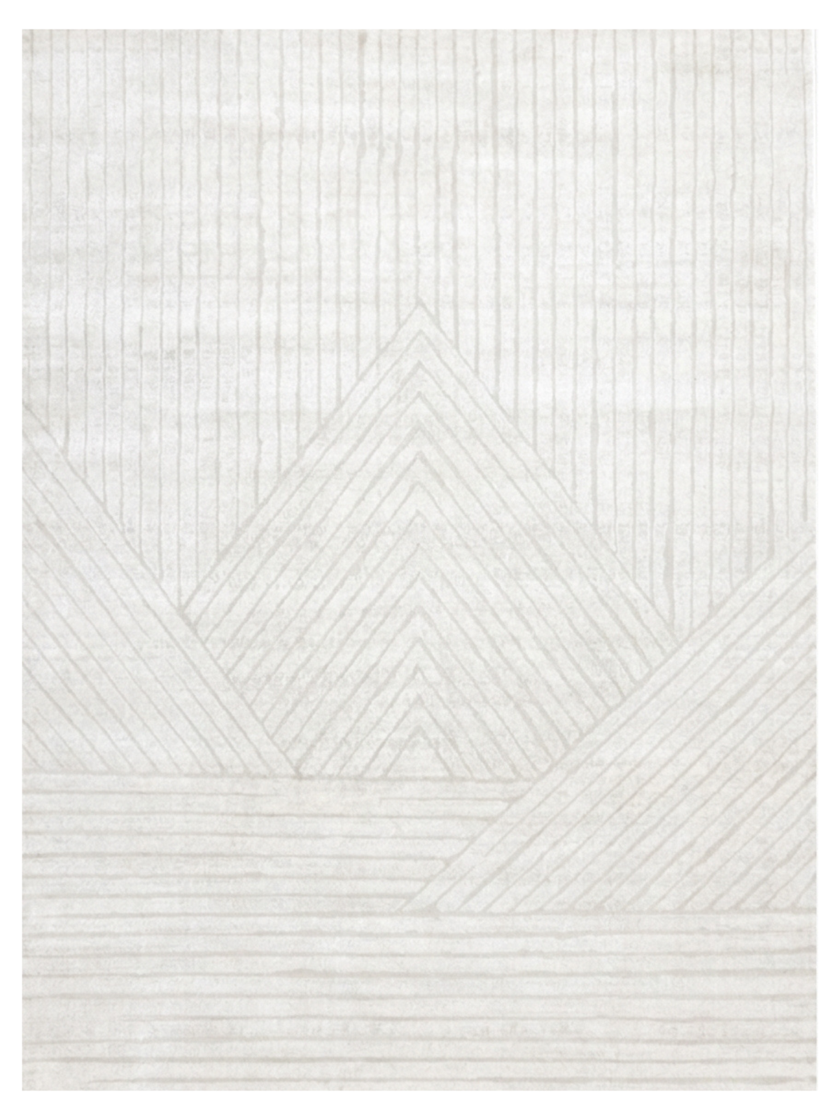 Rug - 7x10 Hayden White Geometric / Section 50