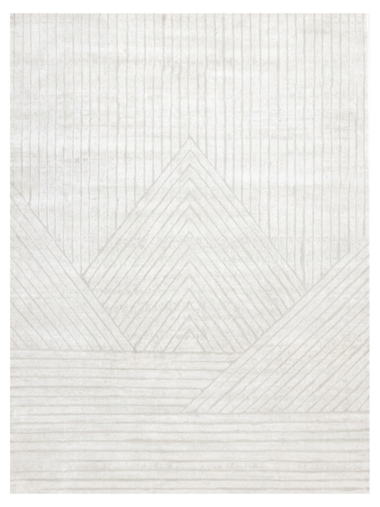 Rug - 7x10 Hayden White Geometric / Section 50