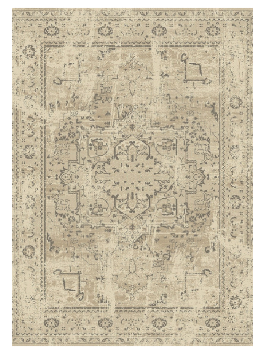 Rug - 5x7 Persian Beige and Grey // Section 40
