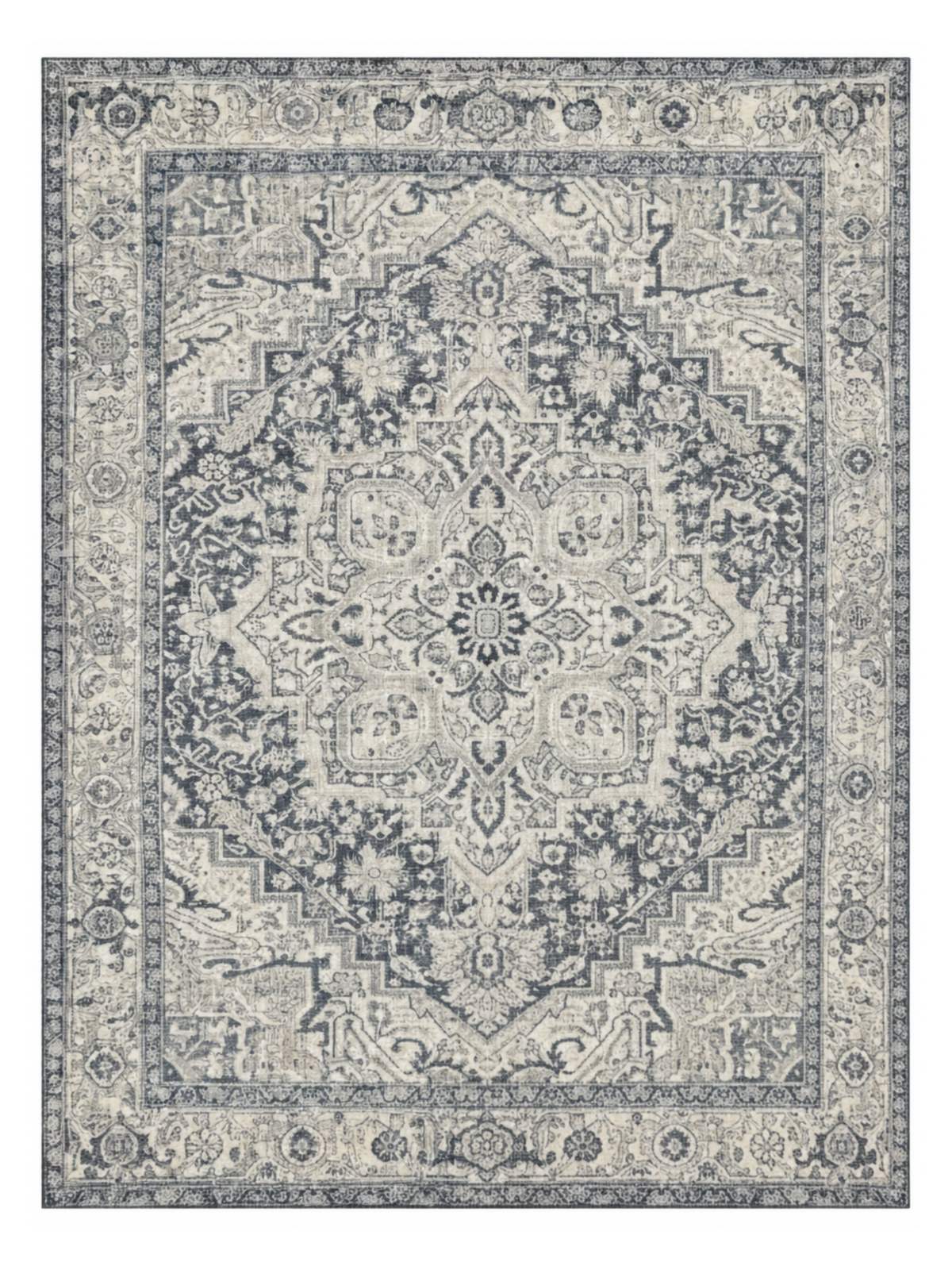 Rug - 8x10 Moonstruck Persian Grey & Navy // Section 70