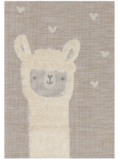 5x8 Kids Llama Rug