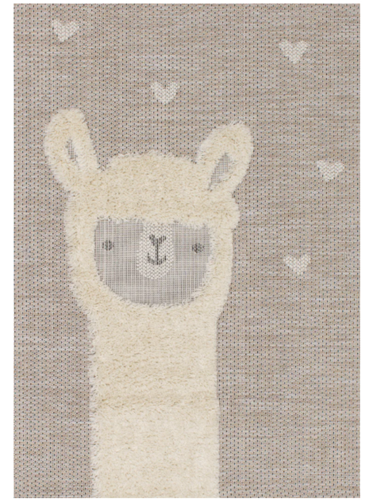 5x8 Kids Llama Rug