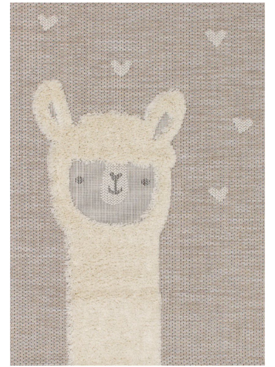 5x8 Kids Llama Rug