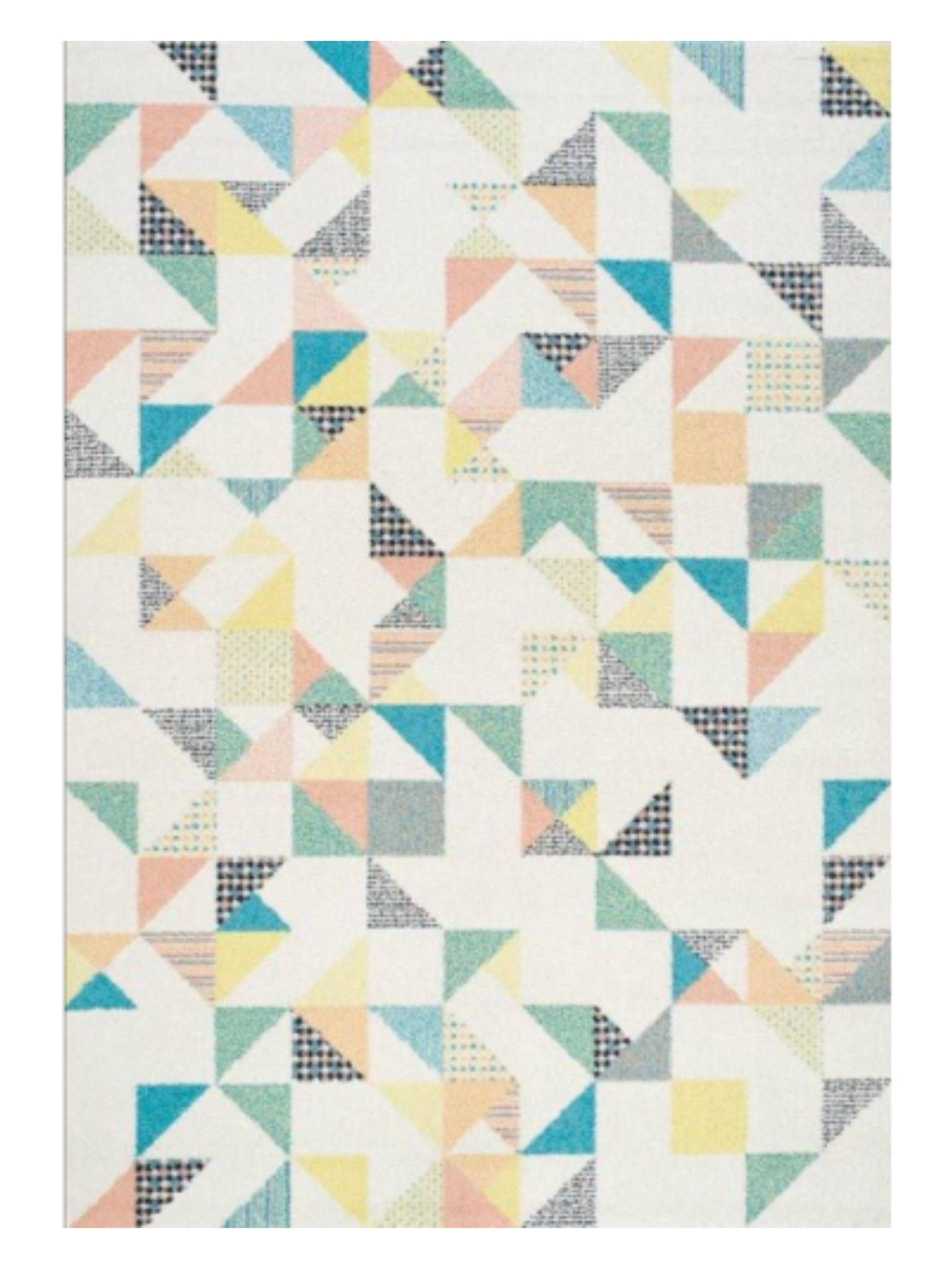 Multi Colour Geometric Rug