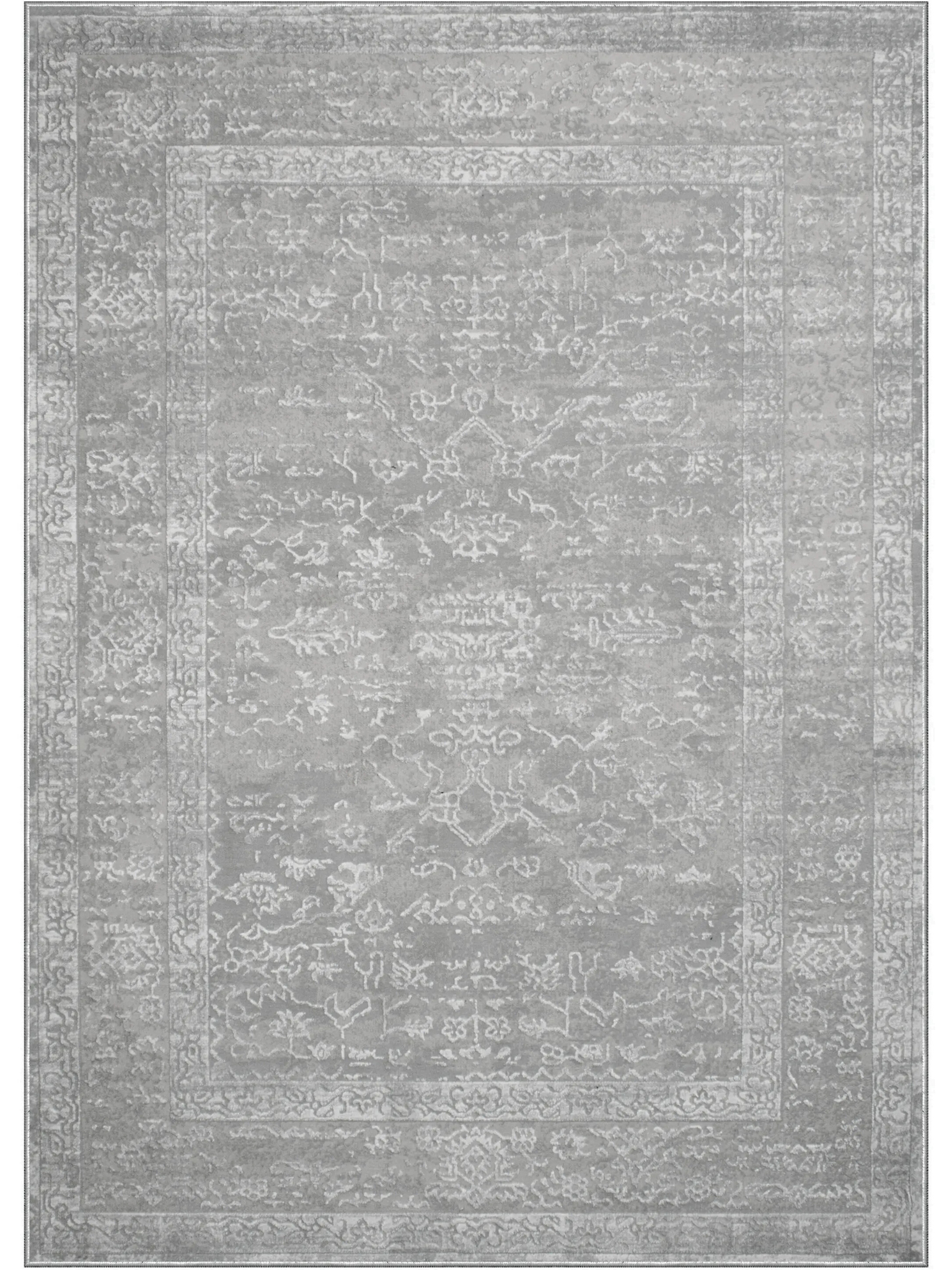 Grey Persian Faded Rug