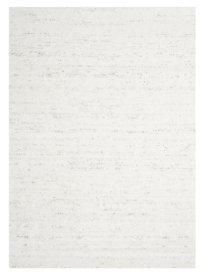 White Woven Yarn Texture Rug
