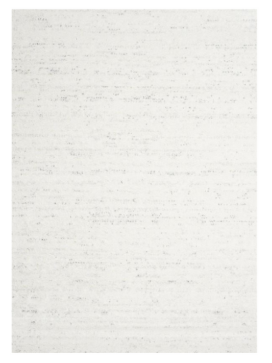 White Woven Yarn Texture Rug