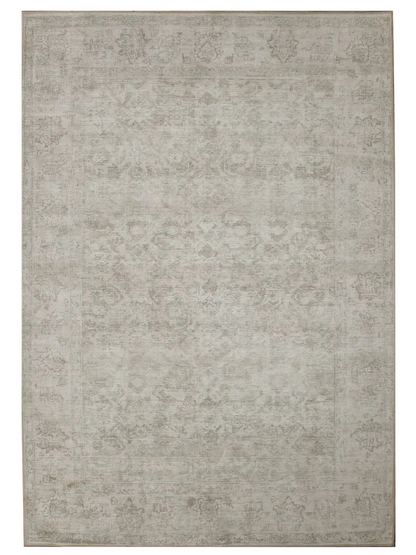 5x7 Chloe Taupe & Olive Flatwoven Rug