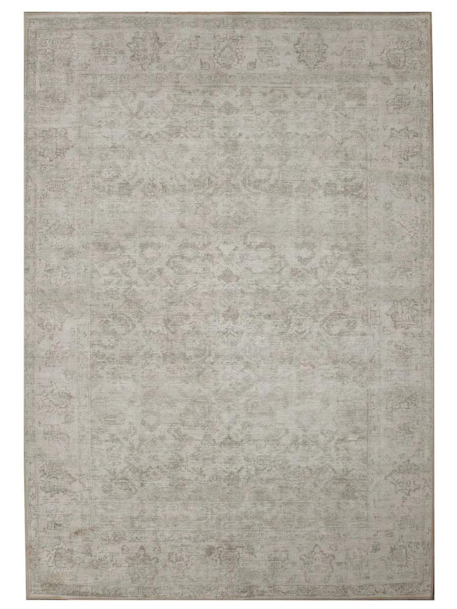 5x7 Chloe Taupe & Olive Flatwoven Rug