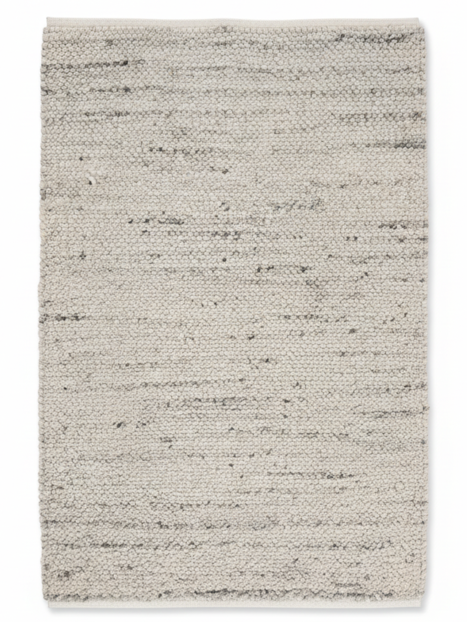 Cobblestone Cream and Grey Wool Rug