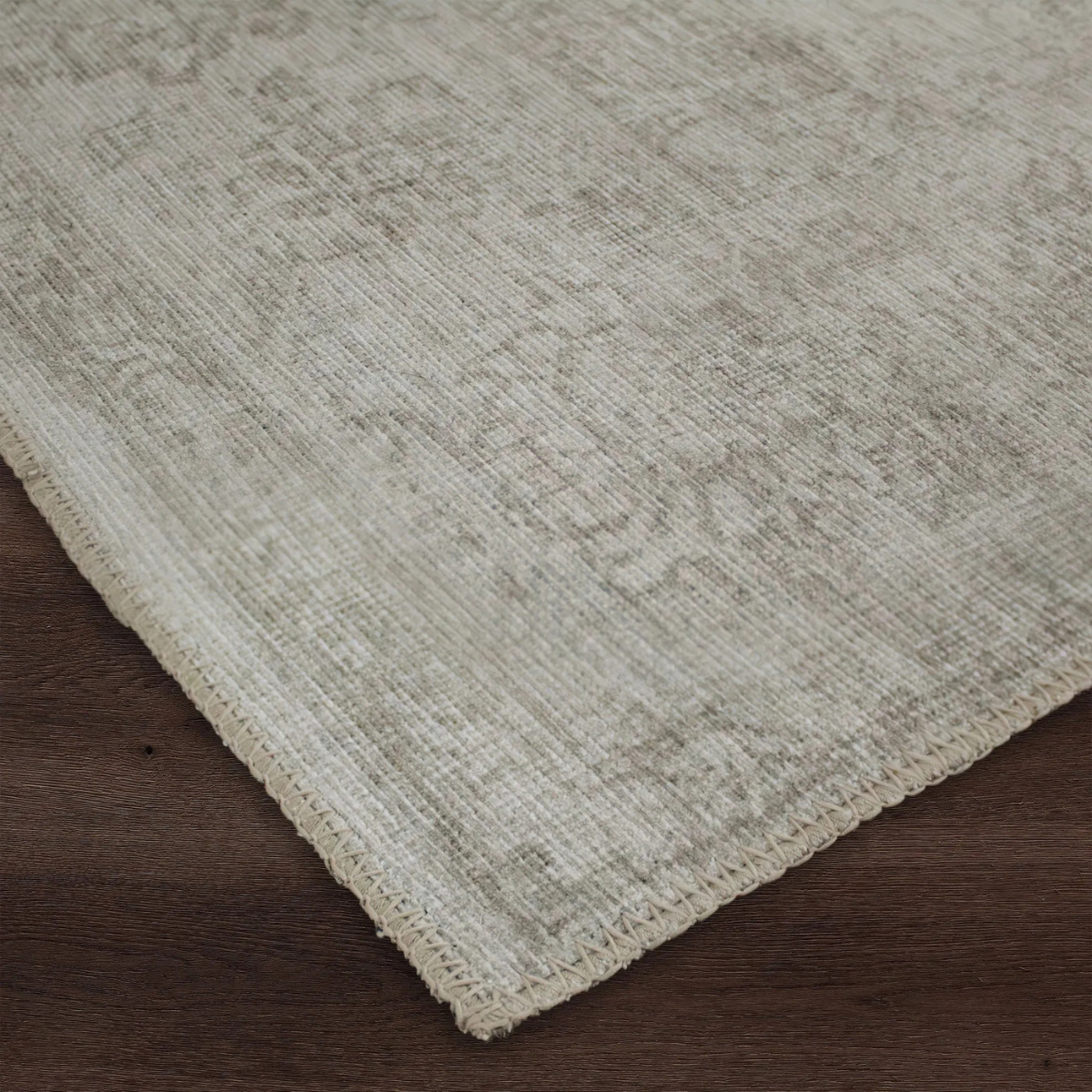 5x7 Chloe Taupe & Olive Flatwoven Rug