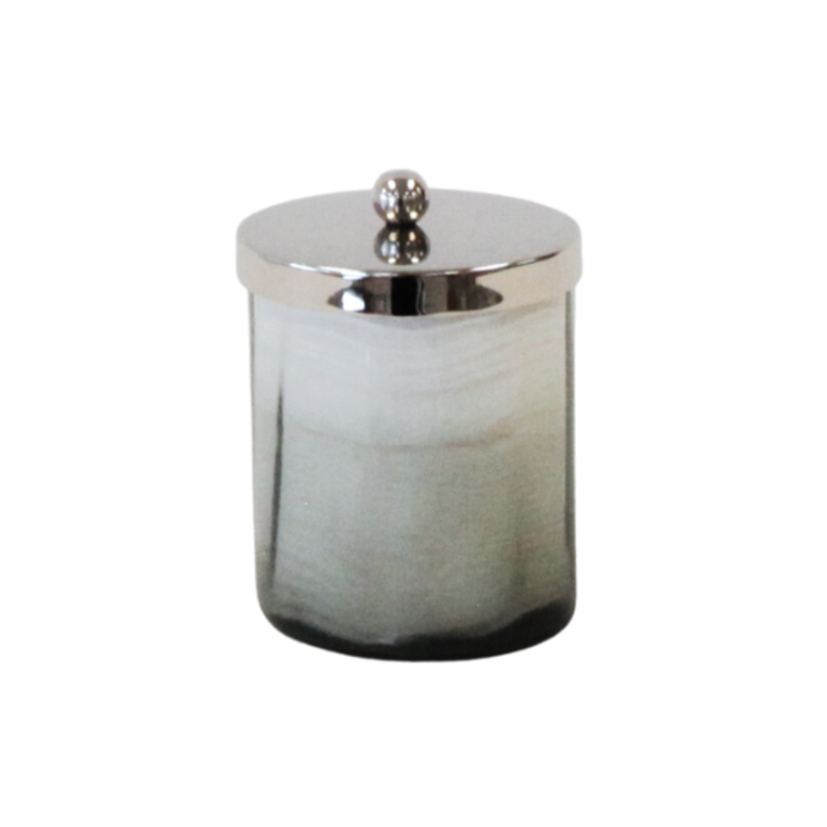 Black Cotton Ball Bathroom Container