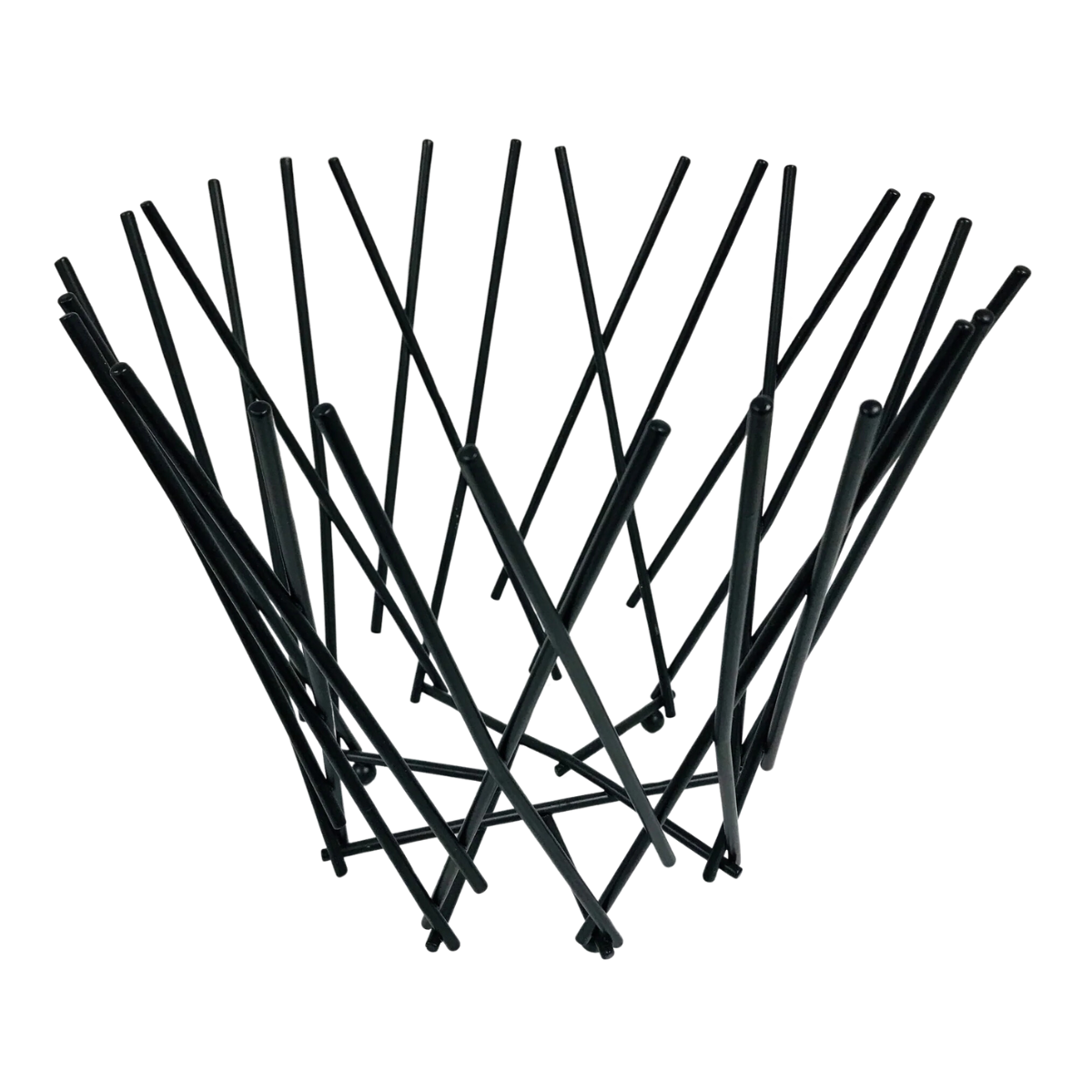 Tall Nest Black Bowl