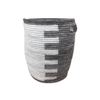 Grey & White Woven Basket