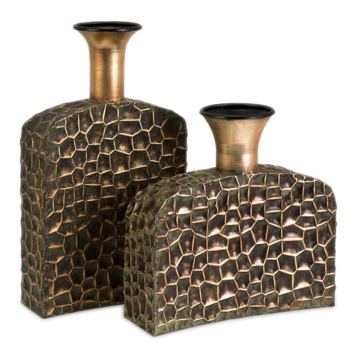 Large Bronze Reptilian Vase