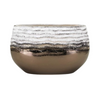 Medium Bronze & White Textured Vase