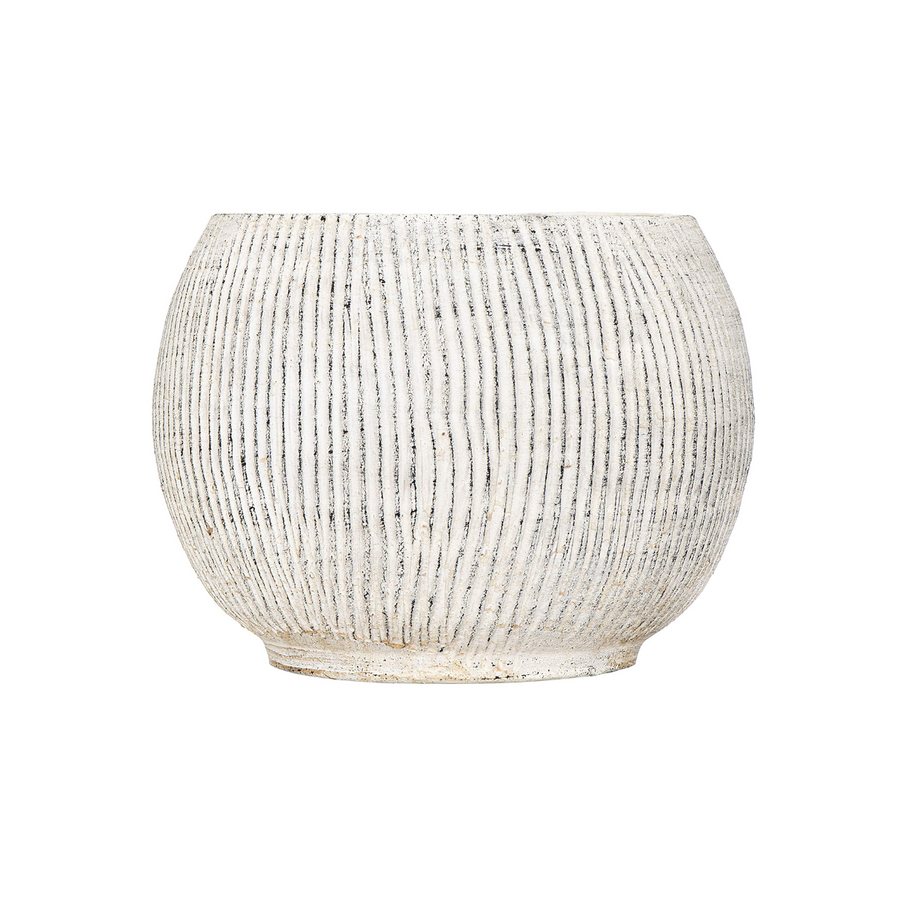 Round Cream Terracotta Textured