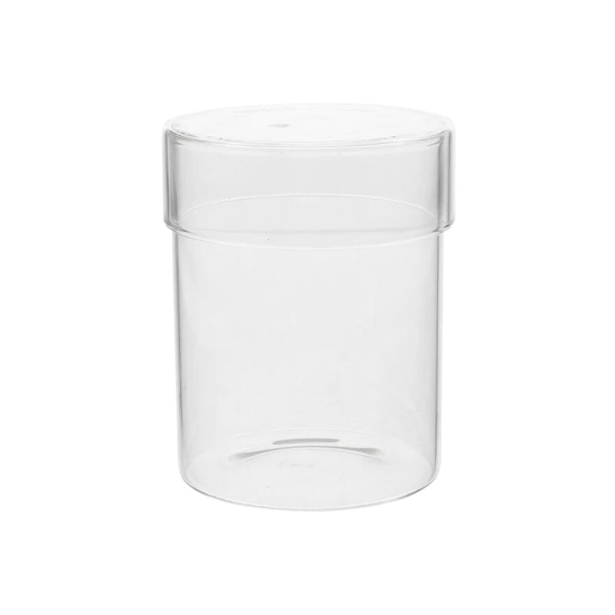 Tall Glass Cylinder Container w/ Lid