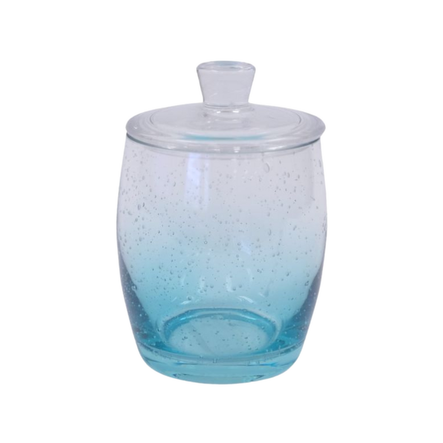 Light Blue Bathroom Jar