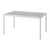 Dining Table Taupe Top with White Metal Frame