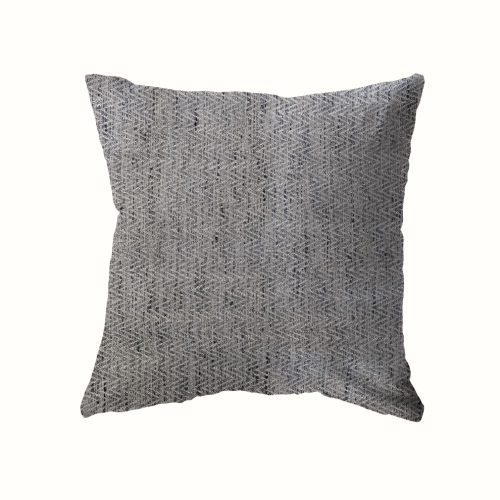 18x18 - Zig Zag Taupe, Blue, Grey