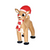 Christmas Inflatable Rudolf with Twinkling Nose