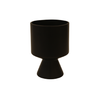 Vase - Ceramic Dolomite Smooth Matte Black