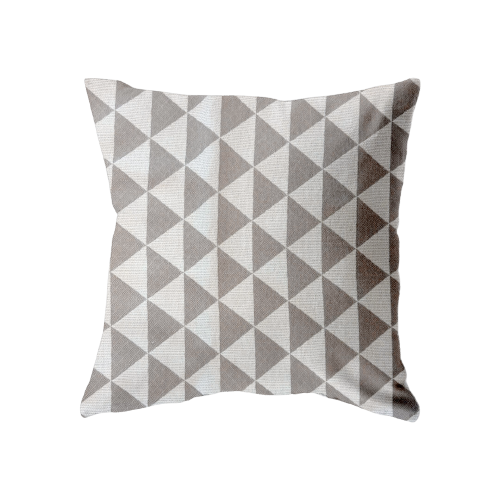 22x22 - White w/ Grey Triangles