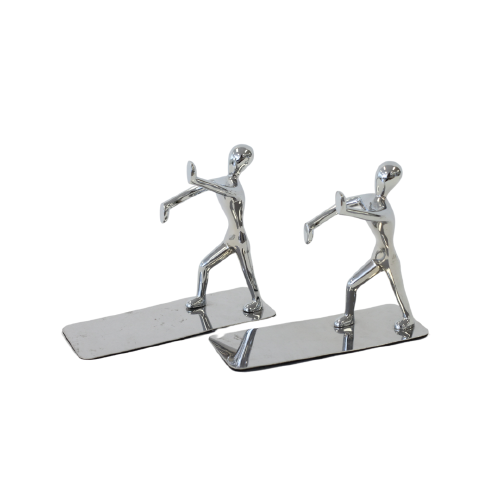 Book End - Man Pushing Chrome