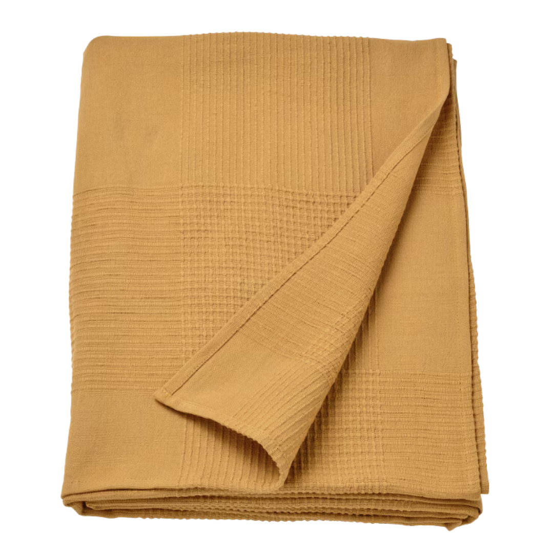 Throw Blanket Indira Yellow-Beige