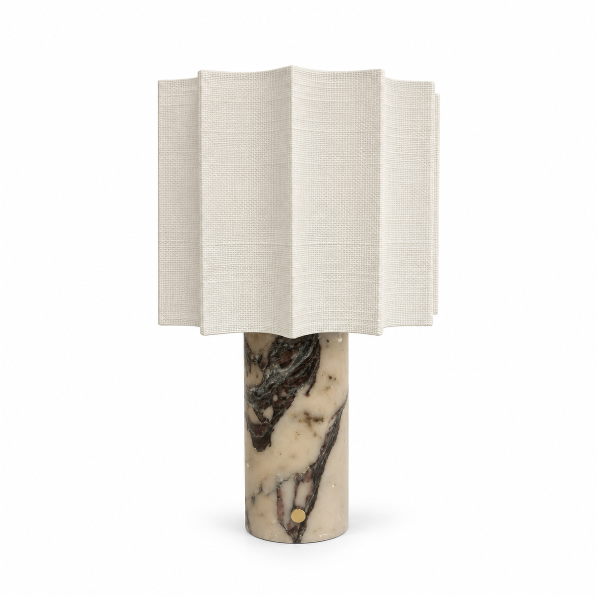 Table Lamp - Sculptural Marble Accent
