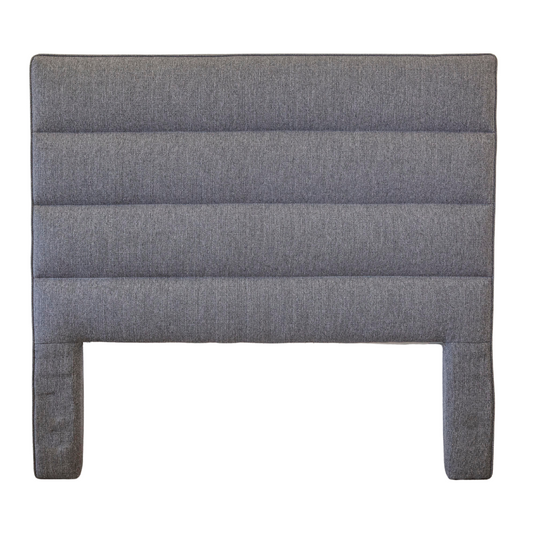 Headboard - DOUBLE Adelaide 4 Horizontal Sections Grey