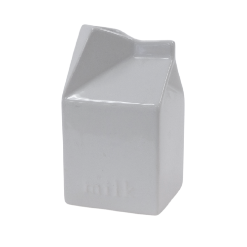 Milk Carton Creamer Canister