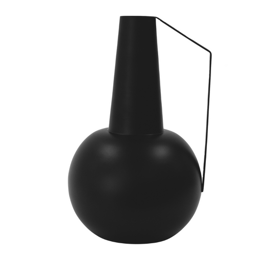 Aleta Iron Matte Black Large Vase