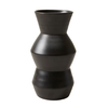 Black Medium Modern Terracotta Vase