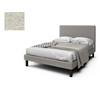 Double Complete Bed with Headboard Upholstered Dicosta Linen, Leg 13"