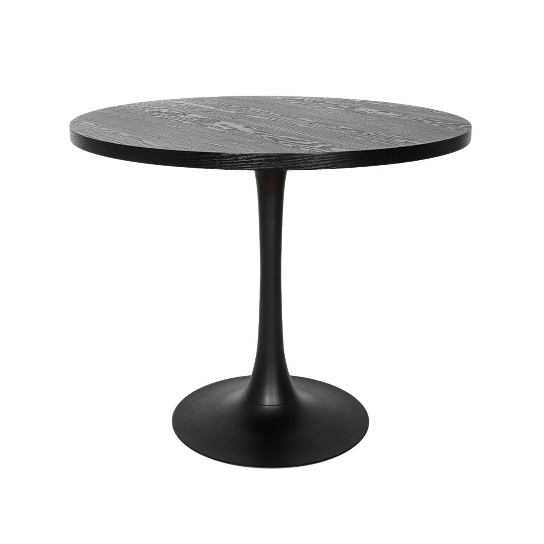 Pedestal Black Dining Table