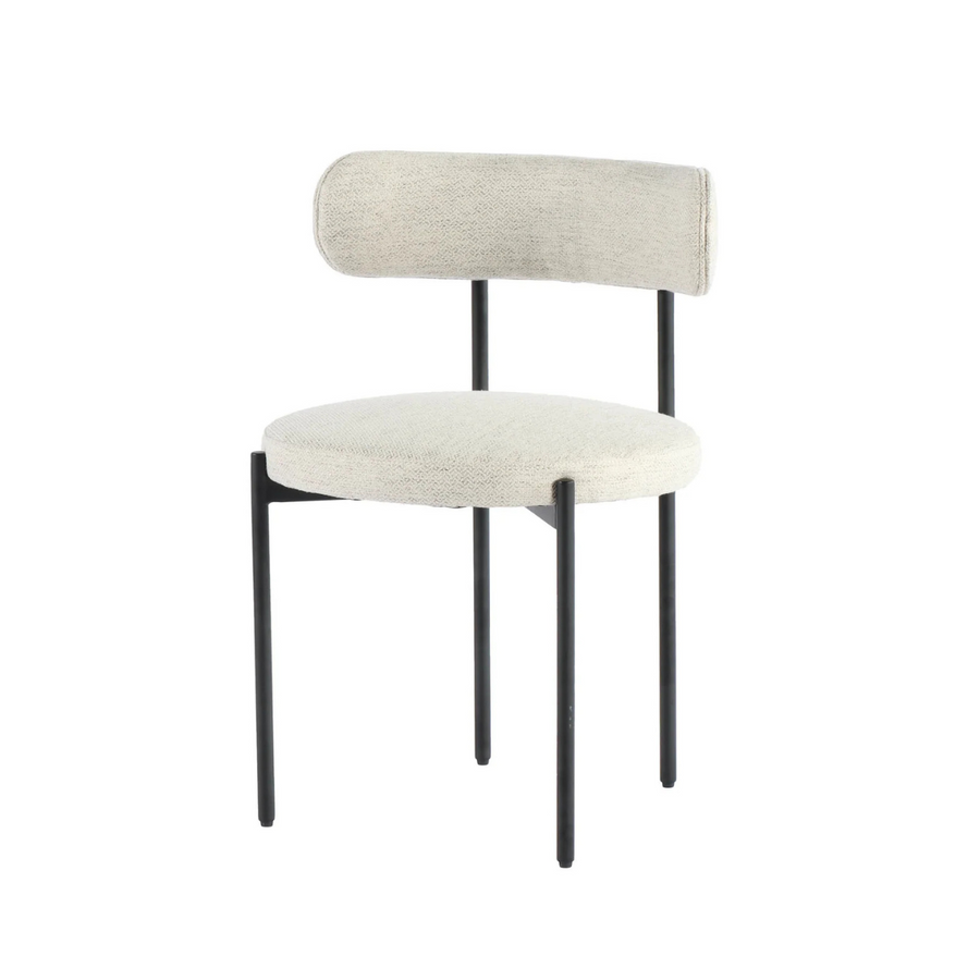 Cleo Boucle Off-White Dining Chair