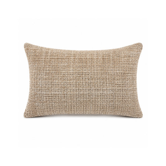12x16 Textured Taupe Beige Pillow