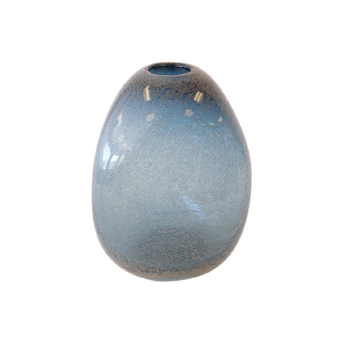 Pebble Bubble Vase Short Blue Vase