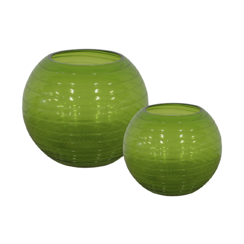 Small Green Rose Bowl Vase