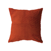 18x18 - Tangerine Brick Velvet Burnt Orange