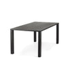 Black Dining Table with Square Edges