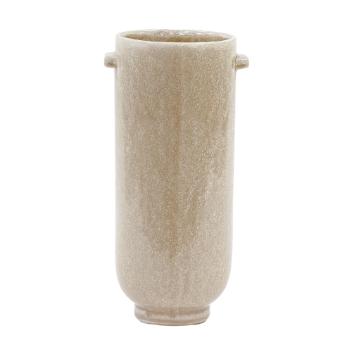 Light Brown Speckle Vase w/ Handles