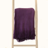 Throw - White & Purple Ombre With Tassles