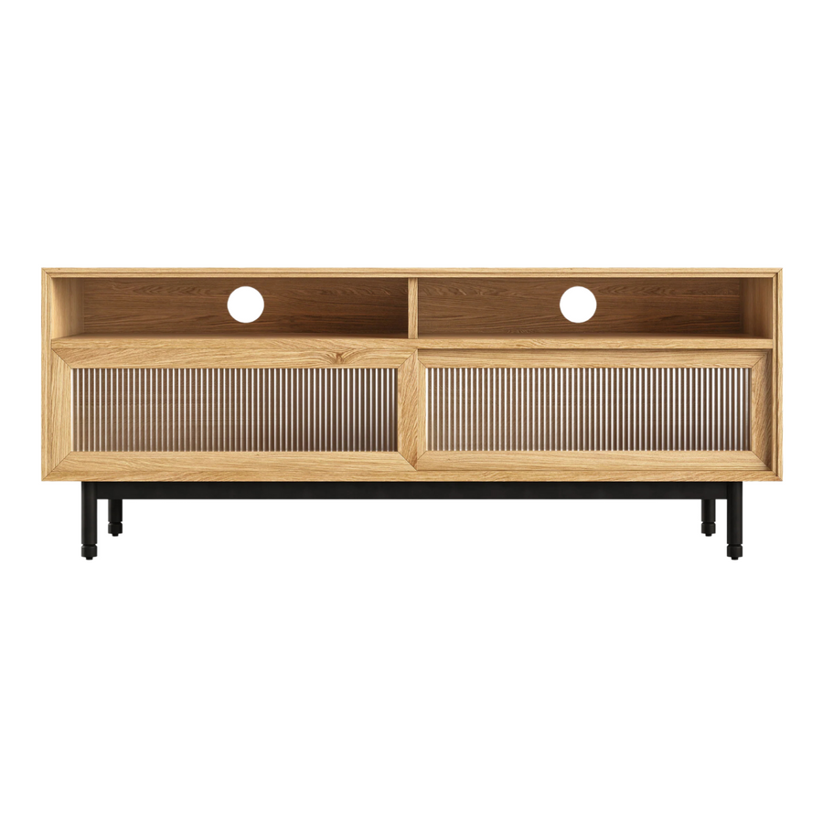 Munro Media Stand White Oak