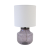 Table Lamp in Smokey Grey Glass