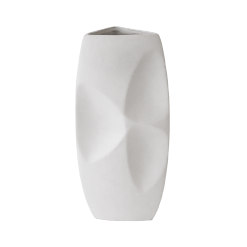 Small Triangular Deco Cream Vase