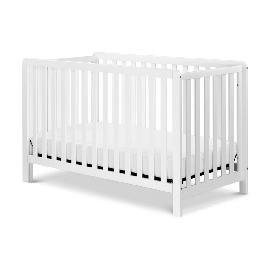 Oak White Wood Square Crib