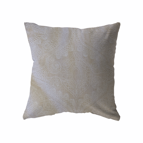 22x22 Beige Fine Paisley